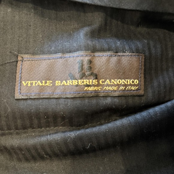 Brooks Brothers Italian Wool Pants 36x29 Black White Houndstooth Pleated Cuffed - Picture 6 of 10